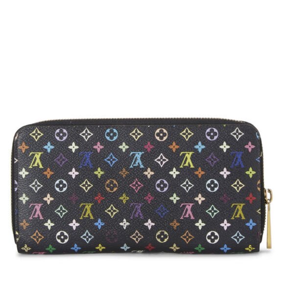 Louis Vuitton Takashi Murakami X Black Monogram Multicolor Zippy Wallet - Picture 2 of 9